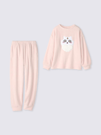 Chiikawa Snow Day Women’s Marshmallow-feel Lounge Set — Pink / Anoko