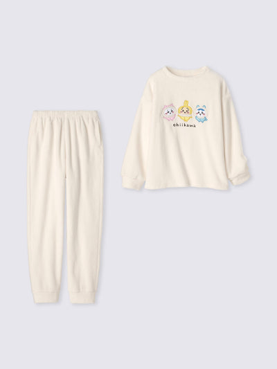 Chiikawa Snow Day Women’s Marshmallow-feel Lounge Set — Cream / Winter Trio