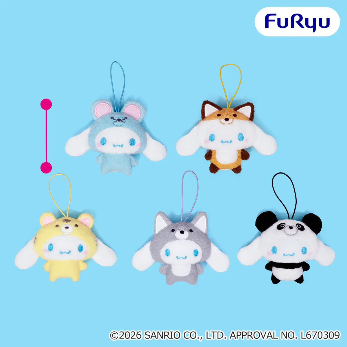 Cinnamoroll - Various Animal Costume Mascots complete set of 5 designs