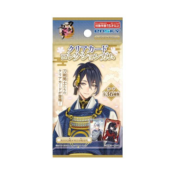 Touken Ranbu Online Clear Card Collection Gum - Box (18 Packs) RANDOM - official product image 1