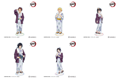 Demon Slayer Hot Spring Yukata Complete Set, all included designs