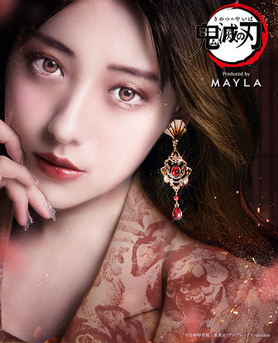 Kyojuro Rengoku Demon Slayer x MAYLA Iconique Ear Objet worn view 1