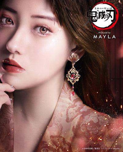 Kyojuro Rengoku Demon Slayer x MAYLA Iconique Ear Objet worn view 3