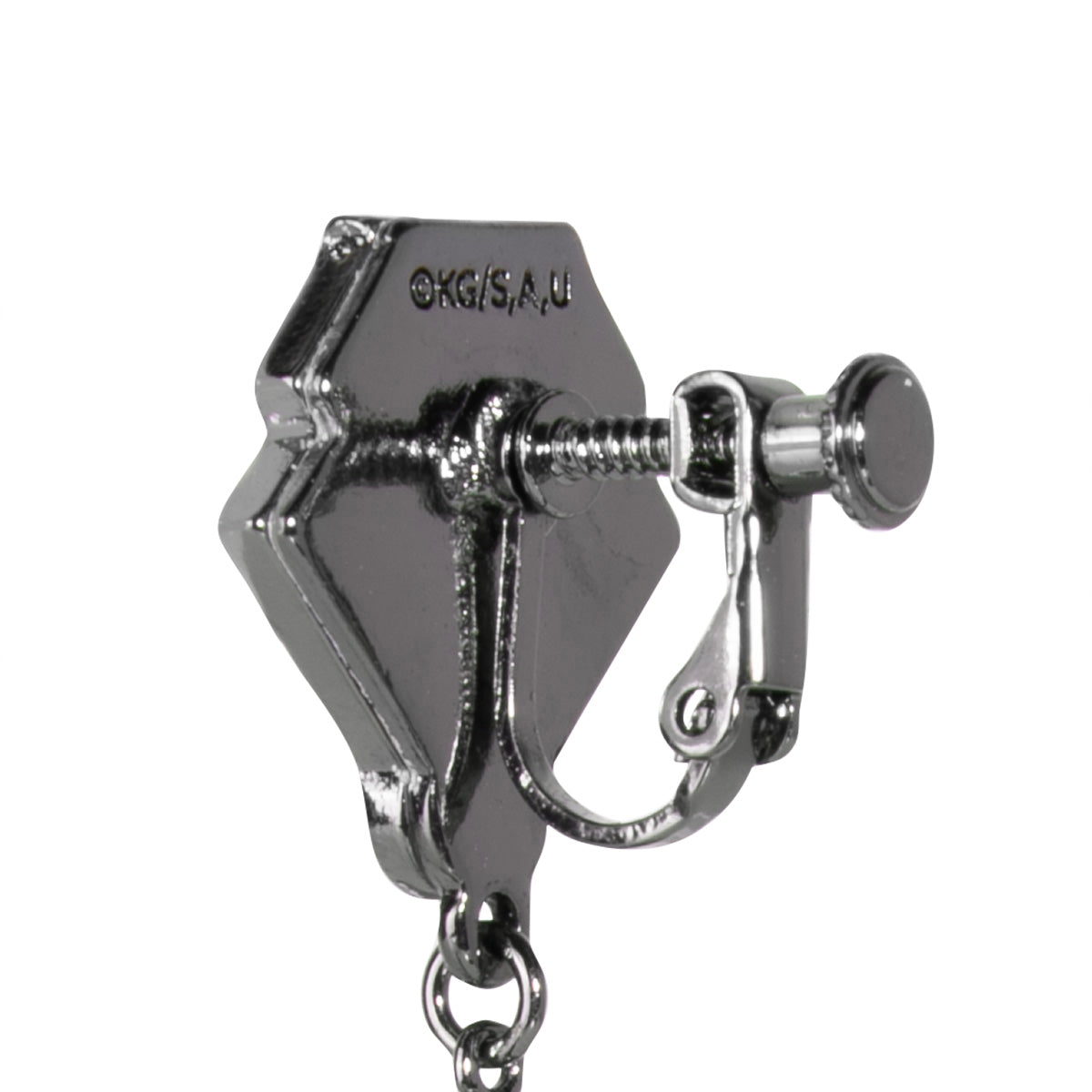 Shinobu Kocho Demon Slayer x MAYLA Iconique Ear Objet clip-on attachment detail