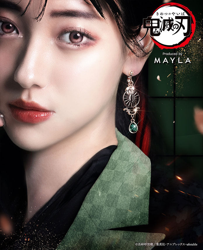 Tanjiro Kamado Demon Slayer x MAYLA Iconique Ear Objet worn view 3