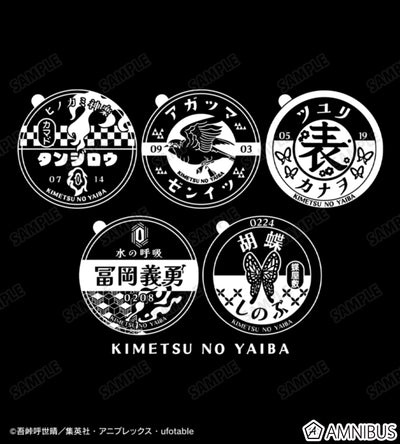 Demon Slayer Milk Bottle Cap Motif Group BIG Zip Tote Bag, official product view 5