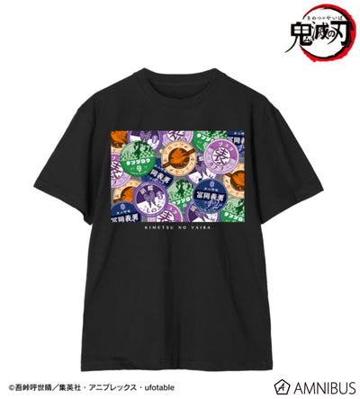 Demon Slayer Milk Bottle Cap Motif Group Unisex T-Shirt, official product view 1