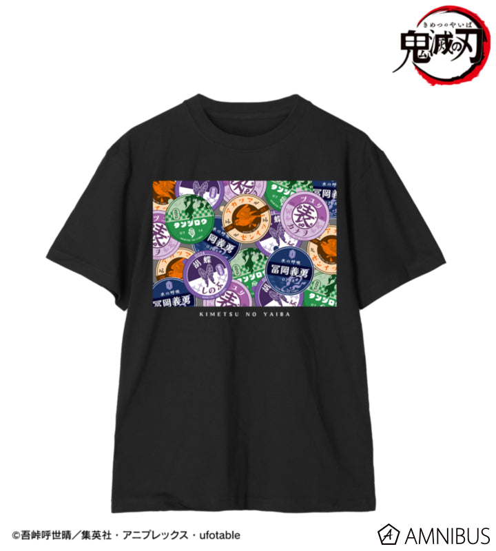 Demon Slayer Milk Bottle Cap Motif Group Unisex T-Shirt, official product view 1