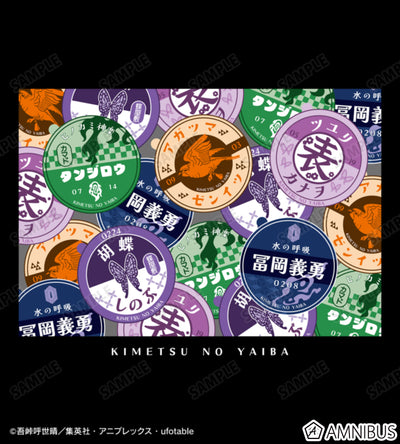 Demon Slayer Milk Bottle Cap Motif Group Unisex T-Shirt, official product view 2