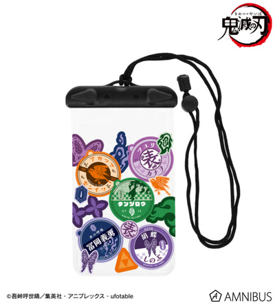 Demon Slayer Milk Bottle Cap Motif Group Waterproof Multi-Case, official product view 1