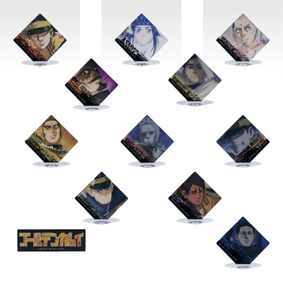 Ichiban Kuji Golden Kamuy Gold Nugget Scramble - H Prize Acrylic Stand Complete Set of 12 Types