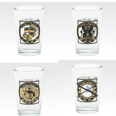 Ichiban Kuji Golden Kamuy Gold Nugget Scramble - F Prize Glass Complete Set of 4 Types