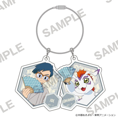 Digimon Adventure - Acrylic Keychain Pair Wa-Modern Ver. - Joe Kido & Gomamon - official product image 1