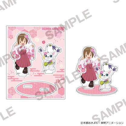 Digimon Adventure - Acrylic Stand Wa-Modern Ver. - Kari Kamiya & Tailmon - official product image 1