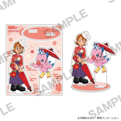 Digimon Adventure - Acrylic Stand Wa-Modern Ver. - Sora Takenouchi & Biyomon - official product image 1