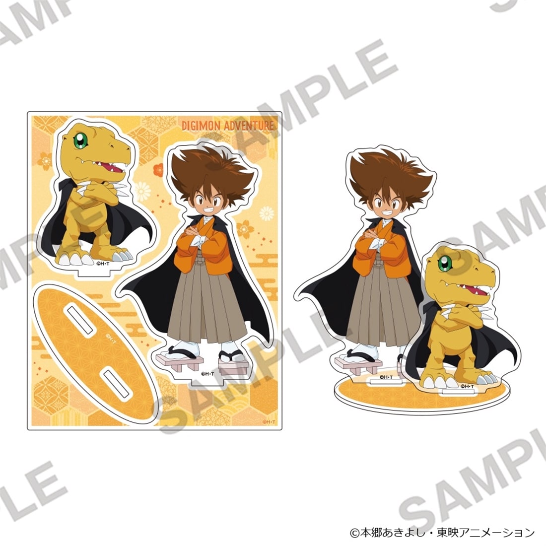 Digimon Adventure - Acrylic Stand Wa-Modern Ver. - Tai Kamiya & Agumon - official product image 1