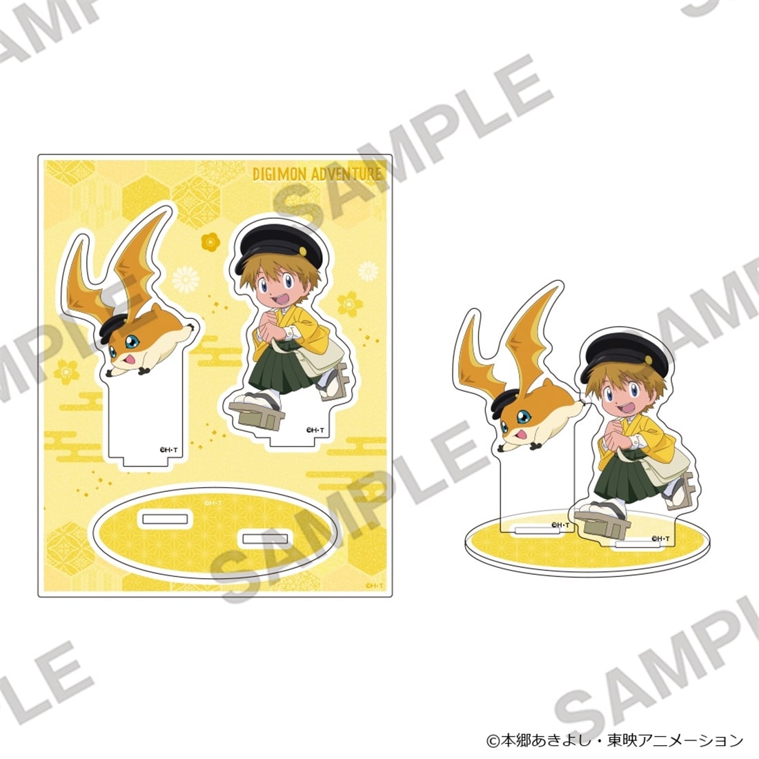 Digimon Adventure - Acrylic Stand Wa-Modern Ver. - Takaishi Takeru & Patamon - official product image 1