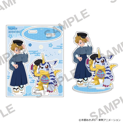 Digimon Adventure - Acrylic Stand Wa-Modern Ver. - Yamato Ishida (Matt) & Gabumon - official product image 1