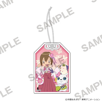 Digimon Adventure - Omamori Acrylic Keychain - Kari Kamiya & Tailmon - official product image 1