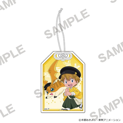 Digimon Adventure - Omamori Acrylic Keychain - Takaishi Takeru & Patamon - official product image 1
