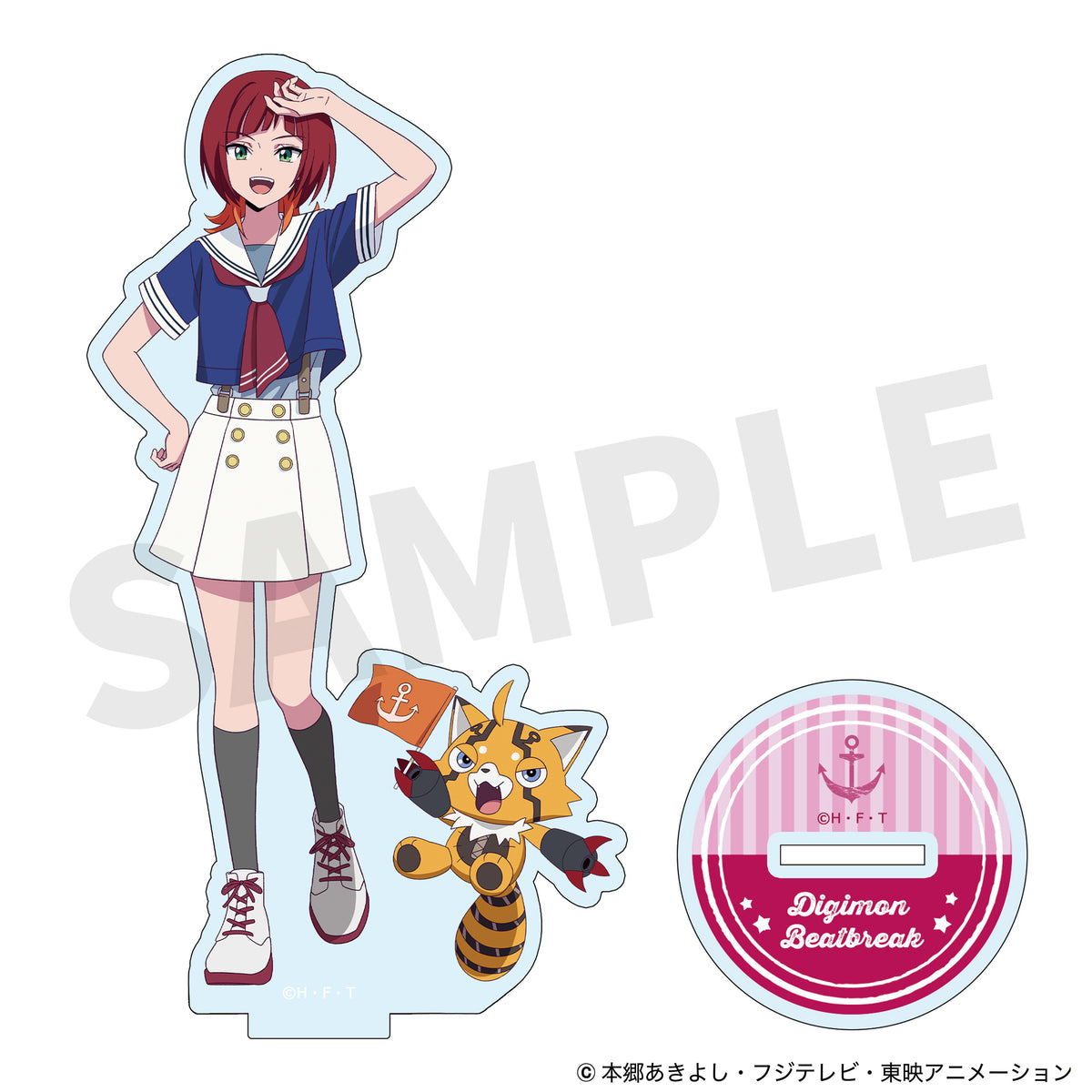 Digimon Beatbreak Marine Look Ver. Reina Sakuya & Pristimon acrylic stand