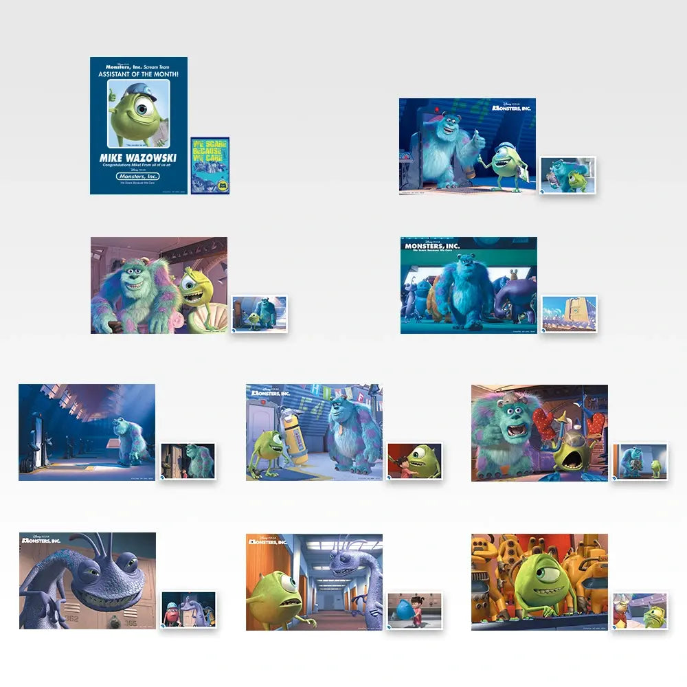 Disney Monsters, Inc. Ichiban Kuji - J Prize Poster & Postcard Set (10 Types) - complete set