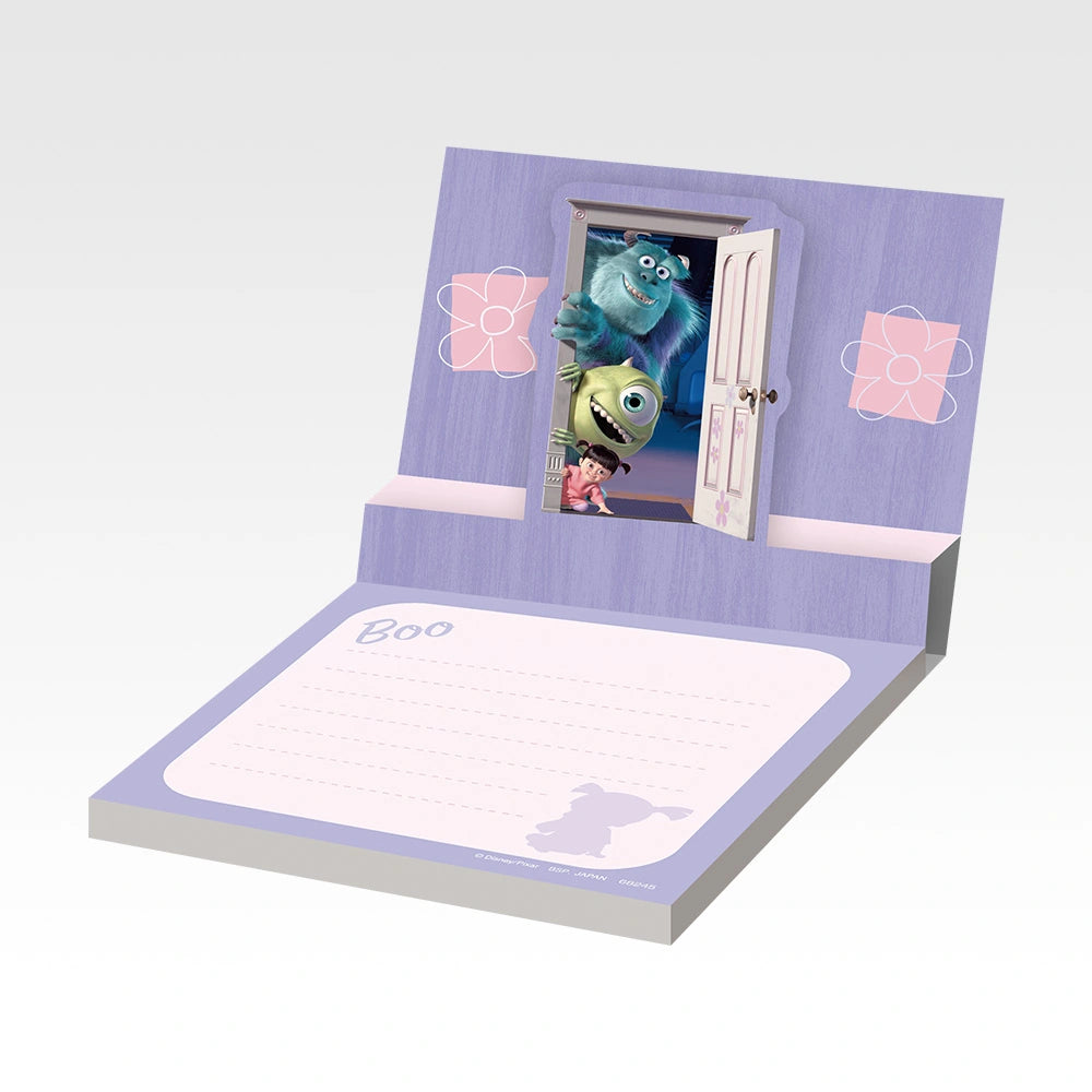 Disney Monsters, Inc. Ichiban Kuji - K Prize Stationery Collection (9 Types) - Boo Pop-Up Memo