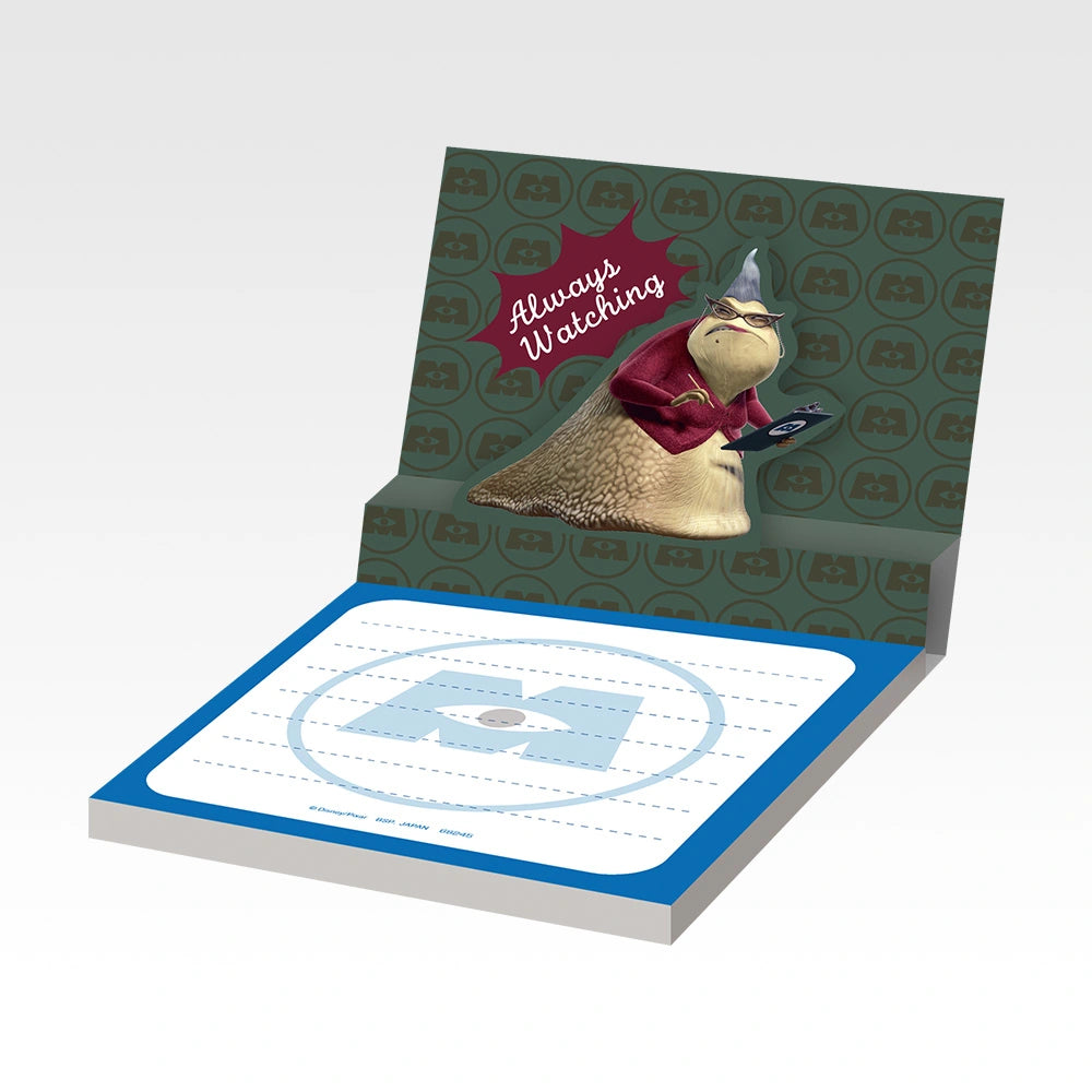 Disney Monsters, Inc. Ichiban Kuji - K Prize Stationery Collection (9 Types) - Roz Pop-Up Memo