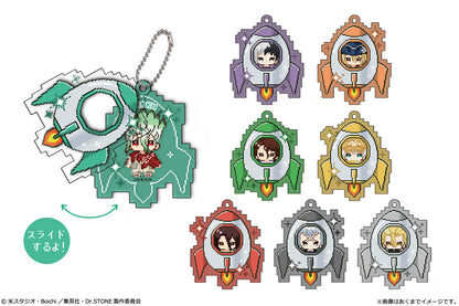 Dr. Stone - kawabit Sliding Acrylic Keychains Sealed Box of 8 - design lineup 2