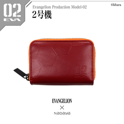 Evangelion x Nadaya Unit-02 red card and coin case – front