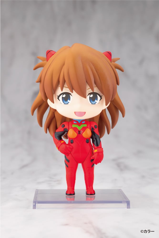 Evangelion OSHI WORKS Mini Figure - Asuka Shikinami Langley - official product view 2