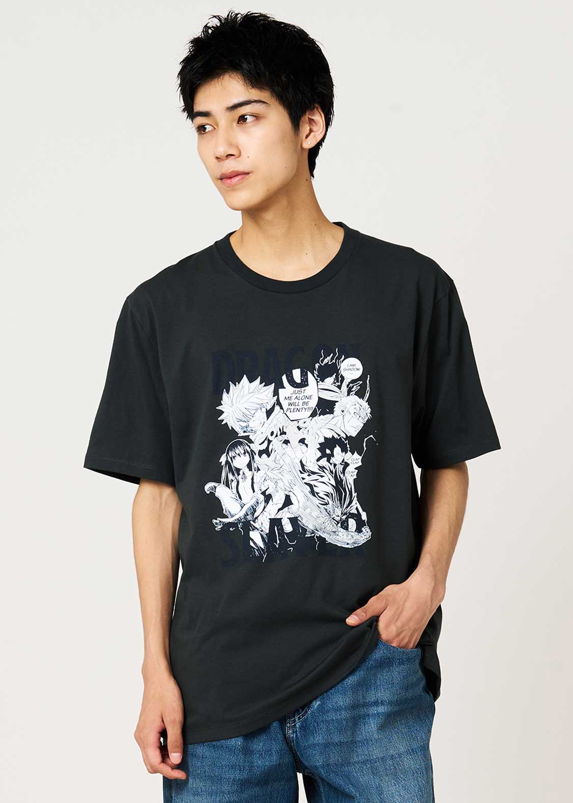 Fairy Tail 20th Anniversary Collaboration Dragon Slayers T-Shirt - worn view 2