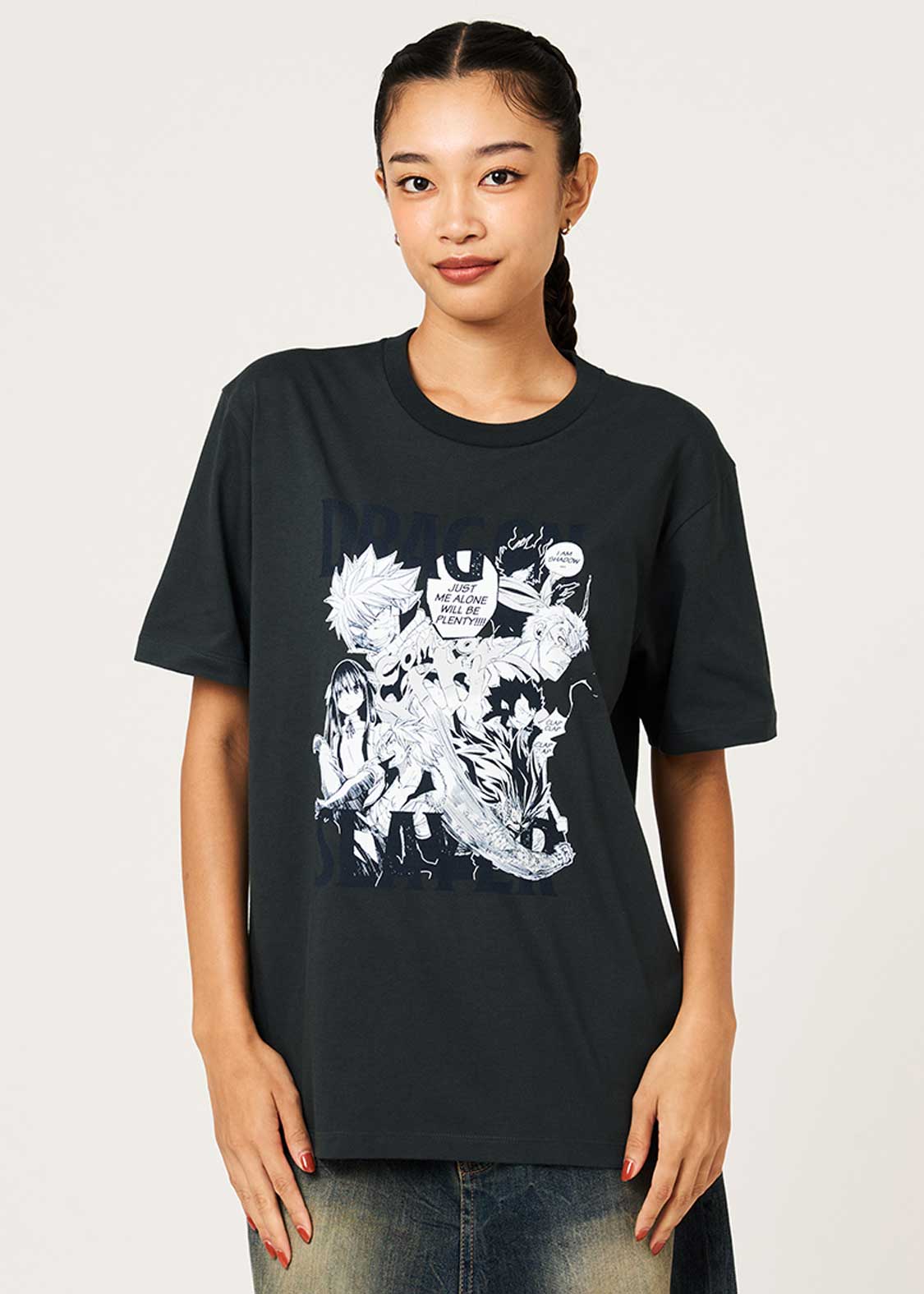 Fairy Tail 20th Anniversary Collaboration Dragon Slayers T-Shirt - worn view 4