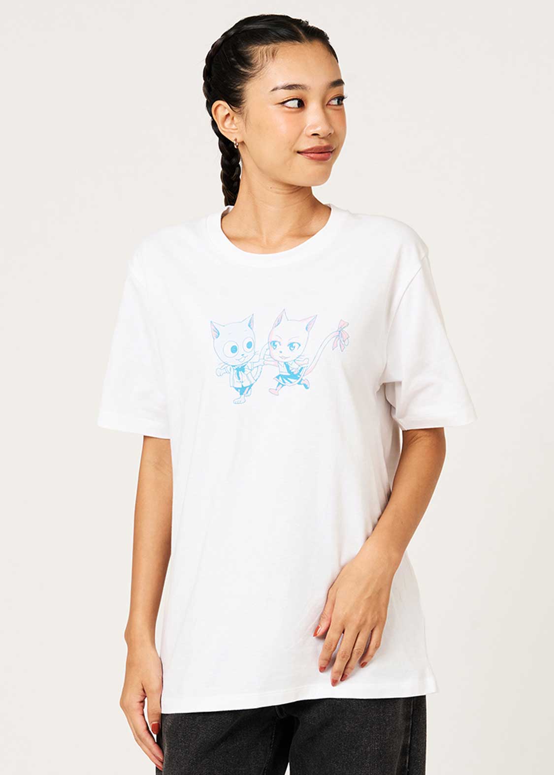 Fairy Tail 20th Anniversary Collaboration Exceeds T-Shirt - worn view 4