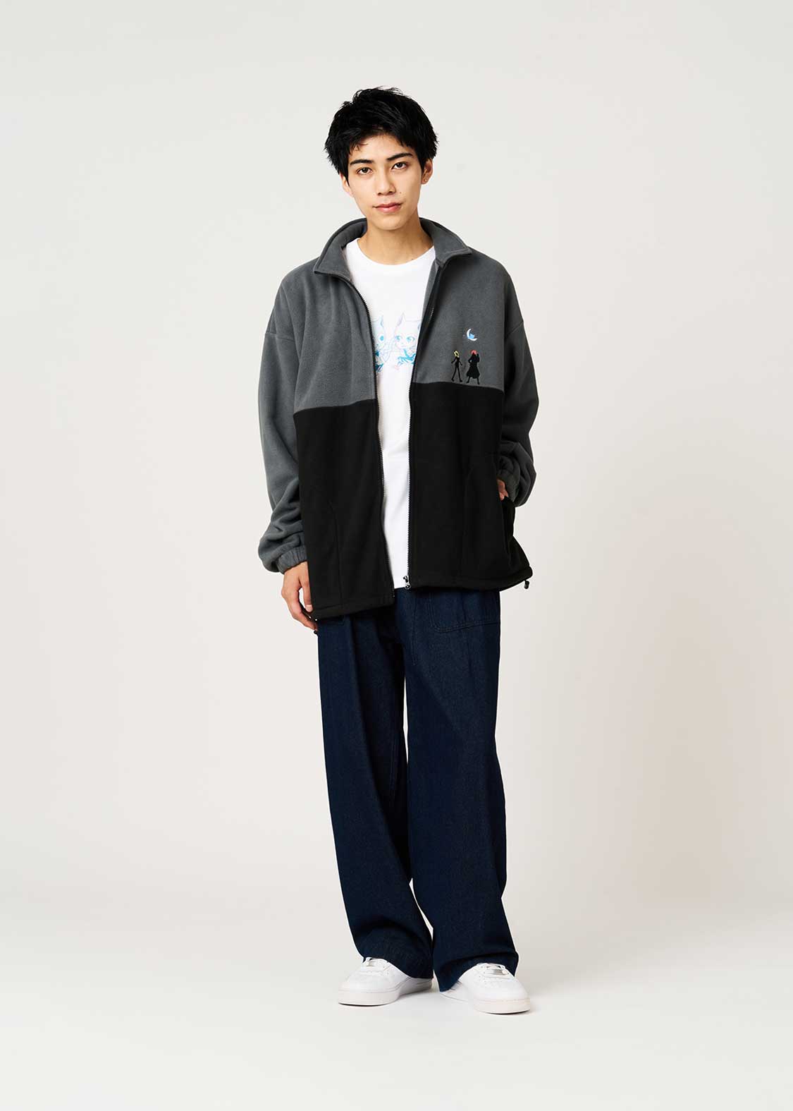 Fairy Tail 20th Anniversary Collaboration Grand Magic Games Fleece Jacket - worn view 3