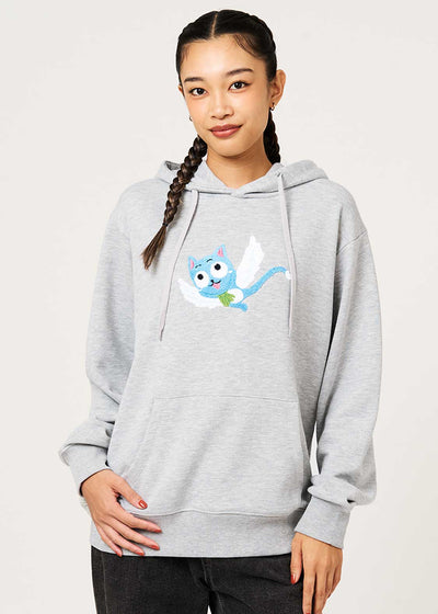 Fairy Tail 20th Anniversary Collaboration Happy Hoodie - worn view 4