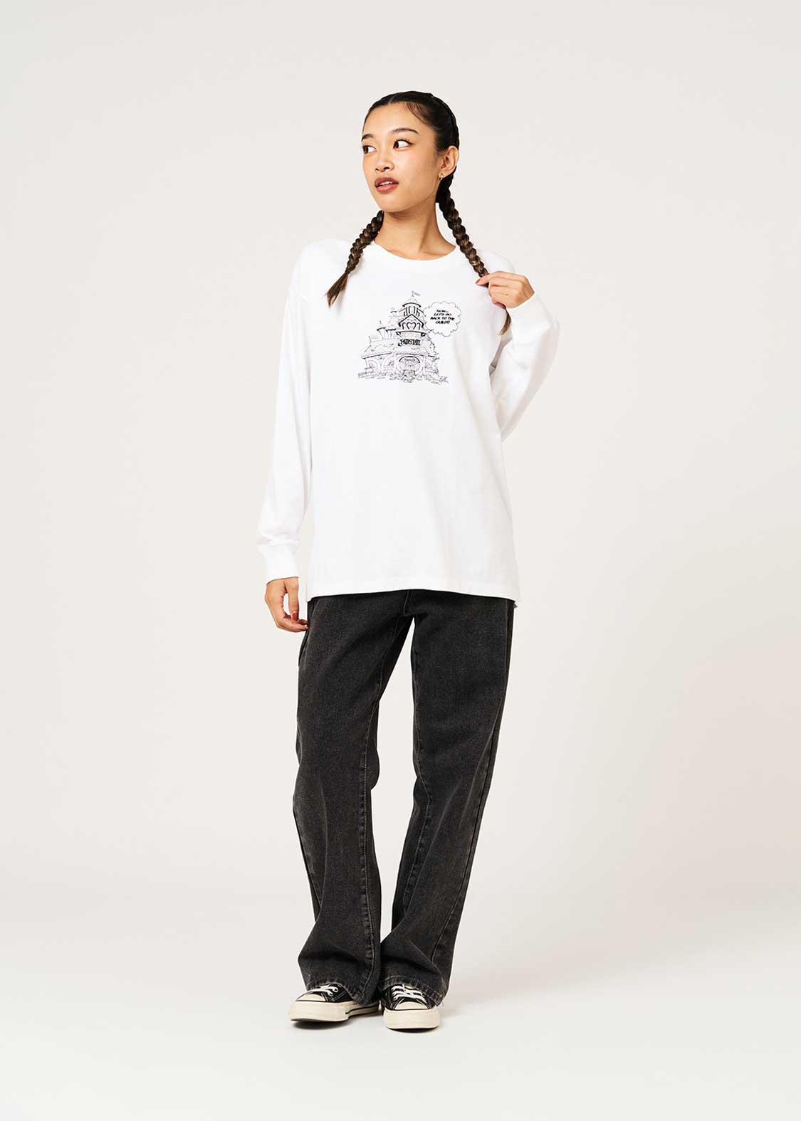 Fairy Tail 20th Anniversary Collaboration Let's Head Back To The Guild!! Long-Sleeve T-Shirt - worn view 5
