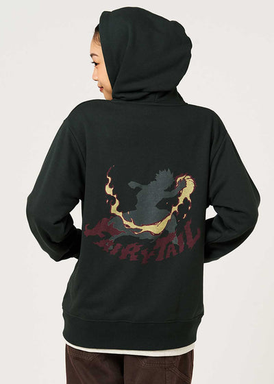 Fairy Tail 20th Anniversary Collaboration Natsu Dragneel Zip-Up Hoodie - worn view 4