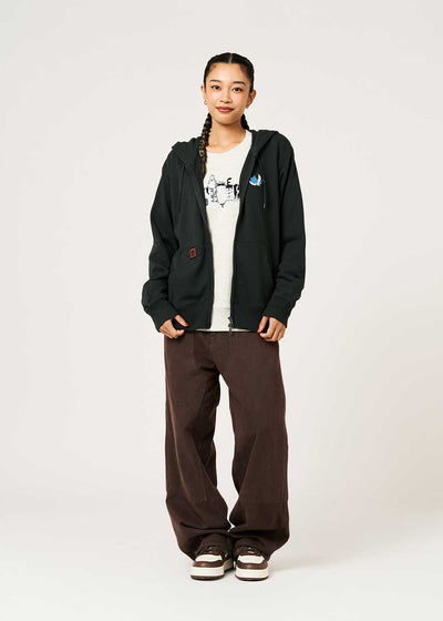 Fairy Tail 20th Anniversary Collaboration Natsu Dragneel Zip-Up Hoodie - worn view 5