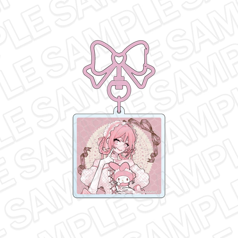 Fall in Love, You False Angels x Sanrio Characters - Acrylic Keychain Otogi Katsura x My Melody