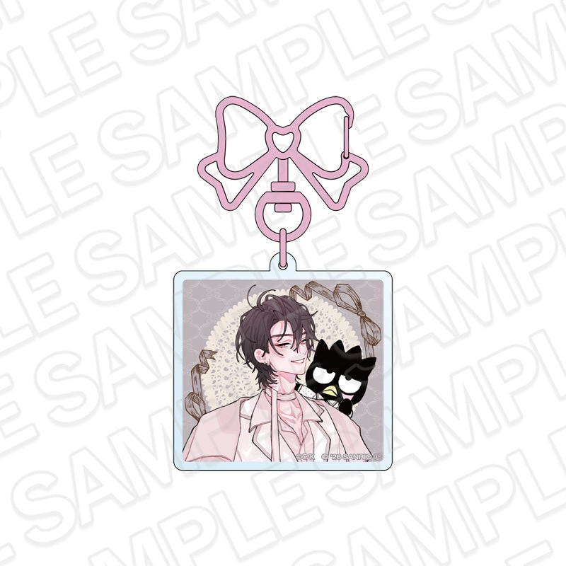 Fall in Love, You False Angels x Sanrio Characters - Acrylic Keychain Rai Futagami x Badtz-Maru