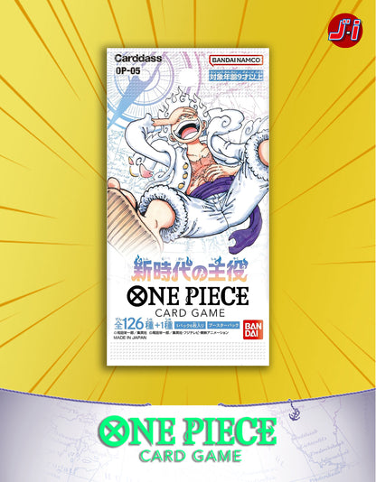 One Piece CCG OP05: Awakening Of The New Era 5x Japanese Booster Packs Bandai One Piece Card One Piece CCG OP05: Awakening Of The New Era 5x Japanese Booster Packs Bandai One Piece Card