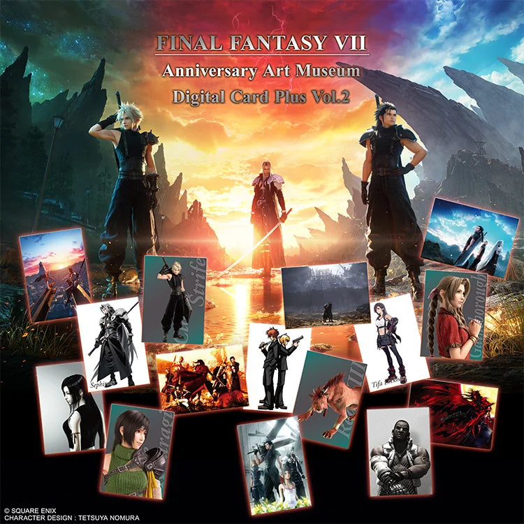 FINAL FANTASY VII ANNIVERSARY ART MUSEUM TRADING CARD PLUS VOL.2 BOOSTER PACK