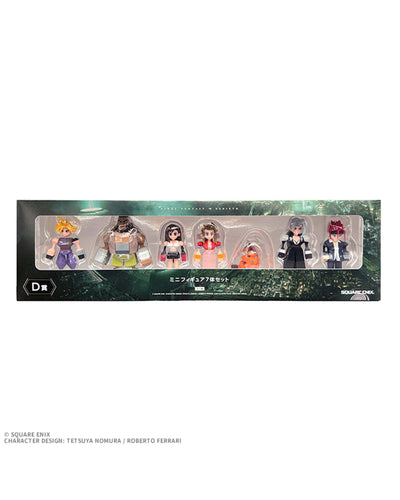 FINAL FANTASY VII REBIRTH COMMEMORATIVE KUJI - D PRIZE SET OF 7 MINIFIGURES