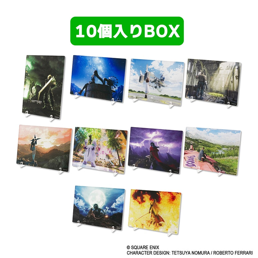 Final Fantasy VII Remake Mini Acrylic Panel - Sealed Box (10 Pieces) - official product view 1