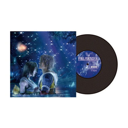 Final Fantasy X 25th Anniversary Kuji G Prize Music Record Keychain - Design 2, official Square Enix collectible.