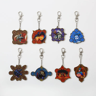 Final Fantasy X 25th Anniversary x Daimaru Matsuzakaya - Aeon Acrylic Charm Complete Set of 8 Types - official product view 1
