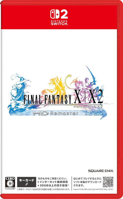 Final Fantasy X / X-2 HD Remaster Japanese standard edition Nintendo Switch 2 package