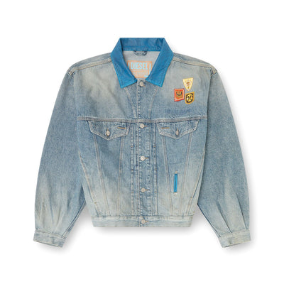Final Fantasy XIV Collaboration - Eorzean Flags Denim Trucker Jacket FF-D-DENVER - Official Product Photo 1
