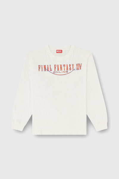 Final Fantasy XIV Collaboration - Azem's Crystal Long Sleeve T-Shirt FF-T-BOXT-LS-WHITE - Official Product Photo 1